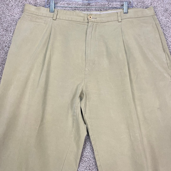 Tommy Bahama Other - Tommy Bahama‎ Relax Pleated Front Casual Khaki Pants Mens 40x32 Tencel Cotton